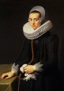 Ritratto di una signora in abito nero